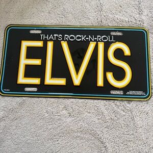 Elvis Presley 1994 “That’s Rock-N-Roll” Metal Embossed License Plate Sign